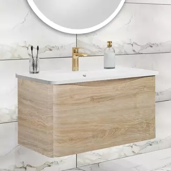 Тумба для комплекта Runo Тоскана 80 светлое дерево 00-00001416