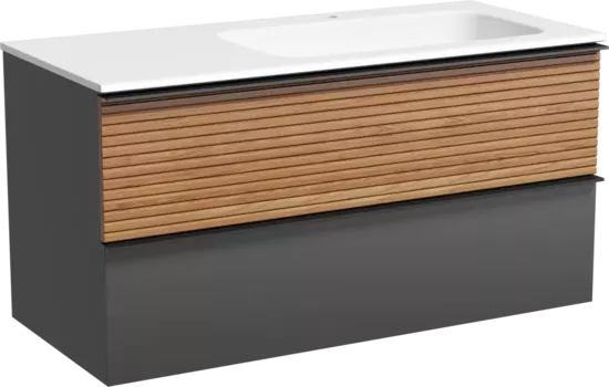 Тумба для комплекта Sancos Delta 100 R дуб красный, графит DL100RGR