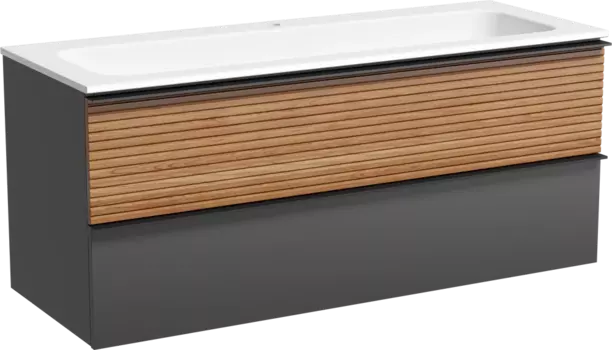 Тумба для комплекта Sancos Delta 120 дуб красный, графит DL120GR