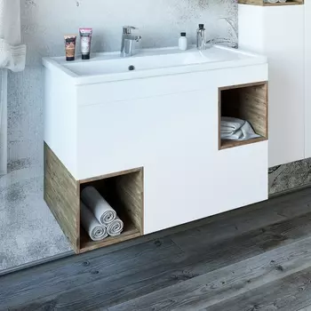 Тумба для комплекта Sanflor Даллас 80 дуб рустикальный С04836