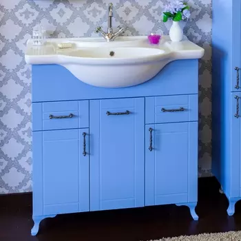 Тумба для комплекта Sanflor Глория 85 голубая С000005711