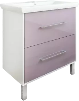 Тумба для комплекта Sanflor Экко 80, напольная, сирень С23195