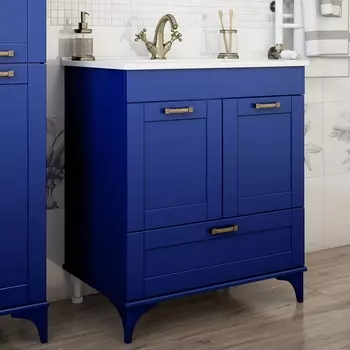 Тумба для комплекта Sanflor Ванесса 75 напольная, индиго С000005883