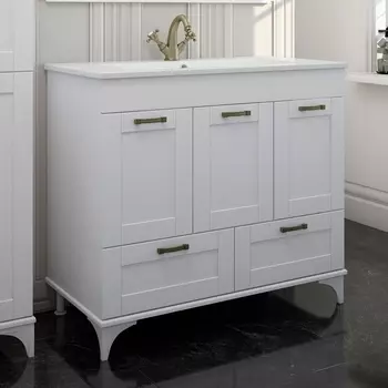 Тумба для комплекта Sanflor Ванесса 95, напольная, белая С15328