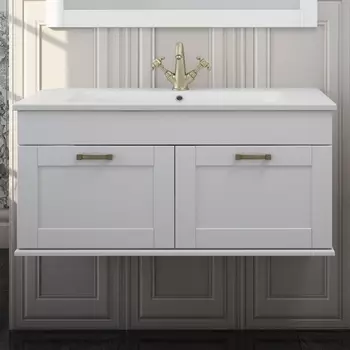 Тумба для комплекта Sanflor Ванесса 95, подвесная, белая С15327