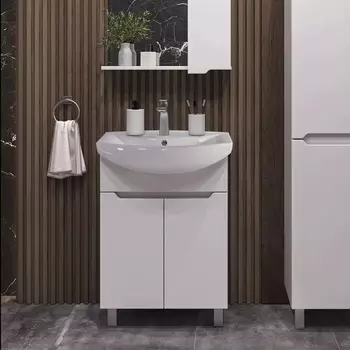 Тумба для комплекта Sanstar Адель 50 напольная, белая 210.1-1.4.1.