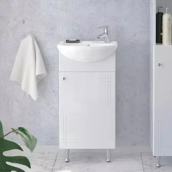 Тумба для комплекта Sanstar Июнь 40 напольная, белая 149.1-1.4.1.