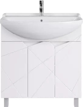 Тумба для комплекта Sanstar Каскад 80 напольная, белая 350.1-1.4.1.