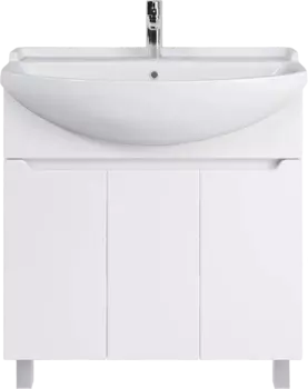 Тумба для комплекта Sanstar Лайн 80 напольная, белая 348.1-1.5.1.