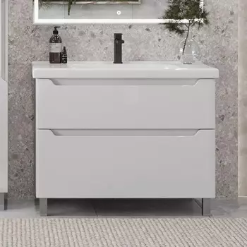 Тумба для комплекта Sanstar Lanciano 100 напольная, белая 313.1-1.5.1.