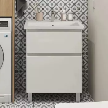 Тумба для комплекта Sanstar Riana 60 напольная, белая 301.1-1.5.1.