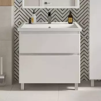 Тумба для комплекта Sanstar Riana 80 напольная, белая 302.1-1.5.1.