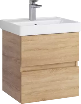 Тумба для комплекта Sanstar Тоскана 50 подвесная, дуб сонома светлый 389.1-1.4.1.