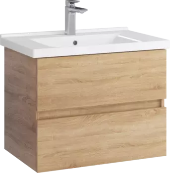 Тумба для комплекта Sanstar Тоскана 70 подвесная, дуб сонома светлый 393.1-1.4.1.