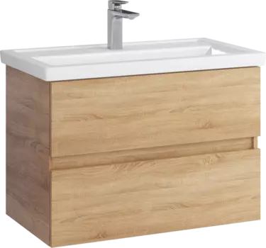 Тумба для комплекта Sanstar Тоскана 80 подвесная, дуб сонома светлый 395.1-1.4.1.