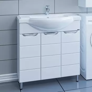 Тумба для комплекта СанТа Родос (Классик) 80 напольная, 3 дверцы 206023