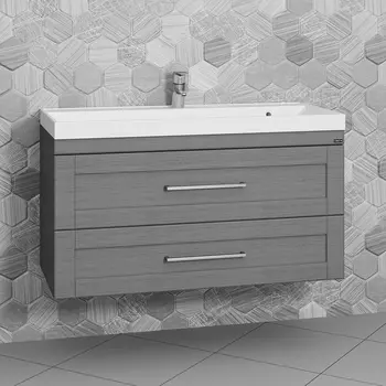 Тумба для комплекта СанТа Венера 100 подвесная, дуб серый 221021