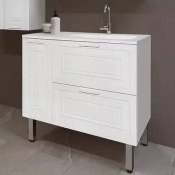 Тумба для комплекта Style Line Альба 90 R с бельевой корзиной ЛС-000010054