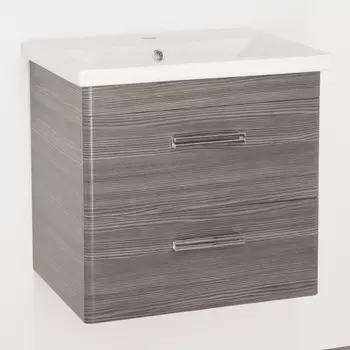 Тумба для комплекта Style Line Лотос 60 Plus подвесная, шелк зебрано ЛС-00000489