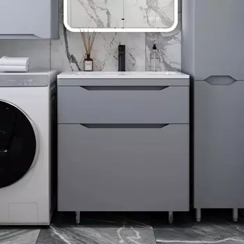Тумба для комплекта Style Line Марелла 70 напольная, антискрейтч, серая СС-00002400