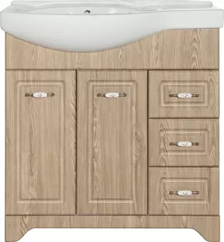 Тумба для комплекта Style Line Олеандр-2 80 R, напольная, люкс, карпатская ель ЛС-000010026