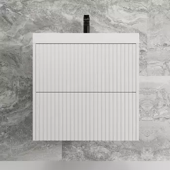 Тумба для комплекта Style Line Стокгольм 60 подвесная, белый рифленый софт ЛС-00002307