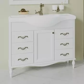 Тумба для комплекта ValenHouse Астер 105 светлое дерево, фурнитура бронза А105_ТББ