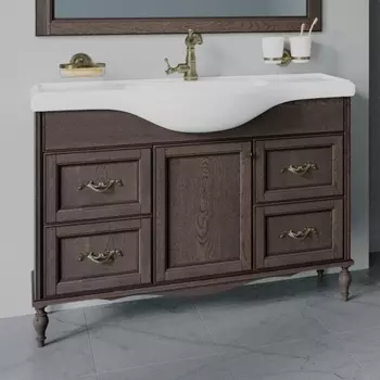 Тумба для комплекта ValenHouse Астер 120 кальяри, фурнитура бронза А120_ТКБ