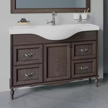 Тумба для комплекта ValenHouse Астер 120 кальяри, фурнитура хром А120_ТКХ