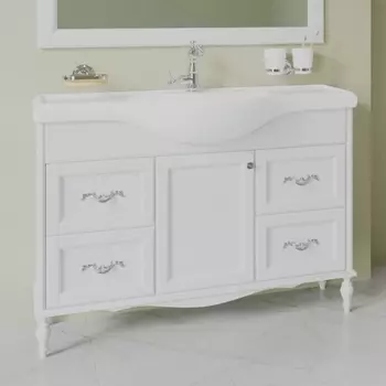 Тумба для комплекта ValenHouse Астер 120 светлое дерево, фурнитура хром А120_ТБХ