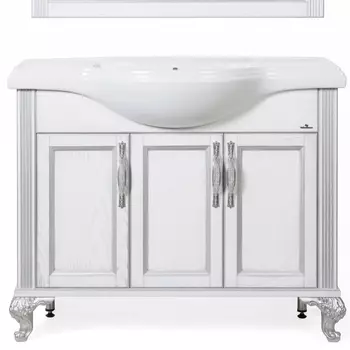 Тумба для комплекта ValenHouse Эллина 105 патина серебро E105_ТБ_ПС