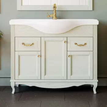 Тумба для комплекта ValenHouse Эллина 105 слоновая кость, фурнитура золото E105_ТСЗ