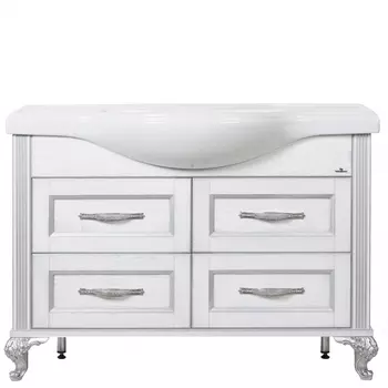 Тумба для комплекта ValenHouse Эллина 120 патина серебро E120_ТБ_ПС