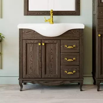 Тумба для комплекта ValenHouse Эллина 80 кальяри, фурнитура золото E85_ТКЗ