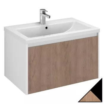 Тумба для комплекта Velvex Klaufs 70.1Y черная, шатанэ, подвесная tpKLA.70.1Y-617.217