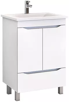 Тумба для комплекта Vigo Grani 75 напольная, 2 дверцы, 1 ящик, белая Tn.GRI.OSK.75.2D.1Y