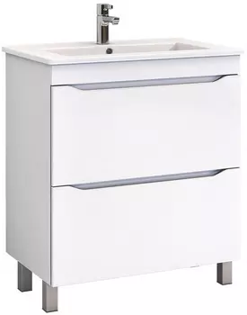 Тумба для комплекта Vigo Grani 75 напольная, 2 ящика, белая Tn.GRI.OSK.75.2Y