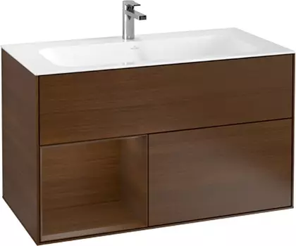 Тумба для комплекта Villeroy & Boch Finion G030GNGN 100 с подсветкой и освещением стены