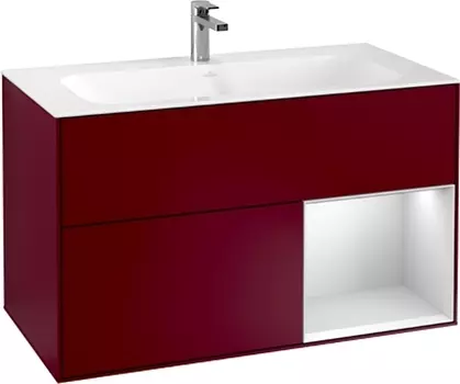 Тумба для комплекта Villeroy & Boch Finion G040MTHB 100 с подсветкой и освещением стены