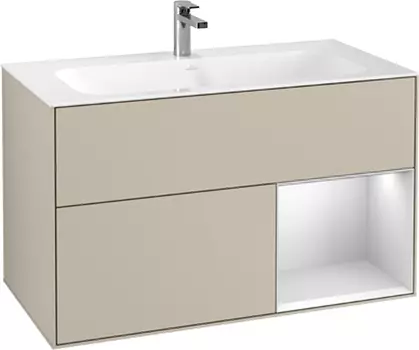 Тумба для комплекта Villeroy & Boch Finion G040MTHH 100 с подсветкой и освещением стены