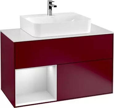 Тумба для комплекта Villeroy & Boch Finion G111MTHB 100 с подсветкой и освещением стены