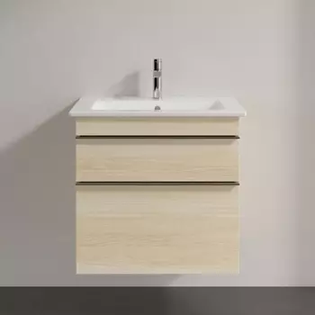 Тумба для комплекта Villeroy & Boch Venticello 60 elm impresso, с ручками хром A92401PN