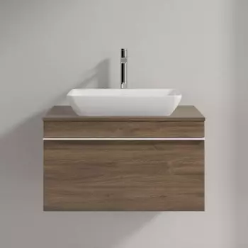 Тумба для комплекта Villeroy & Boch Venticello 75 arizona oak, с белой ручкой A94502VH