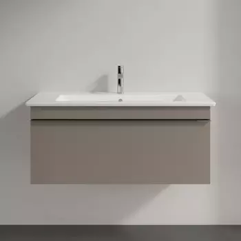 Тумба для комплекта Villeroy & Boch Venticello 95 truffle grey, с ручкой хром A93501VG