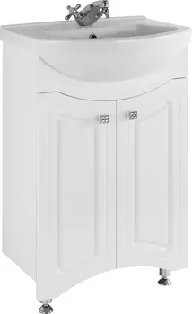 Тумба для комплекта Vod-Ok Адам 55 белая /00004478