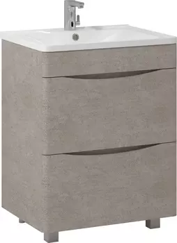 Тумба для комплекта Vod-Ok Adel 60 напольная, белый камень /8362