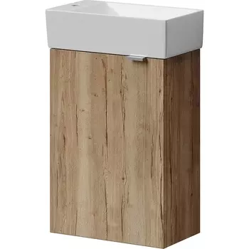 Тумба под раковину Sancos Mini 35 дуб галифакс, левая MN35EGL