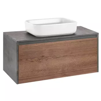 Тумба под раковину Vincea Mesa 100 VMC-2MS100TB T.Oak/Beton