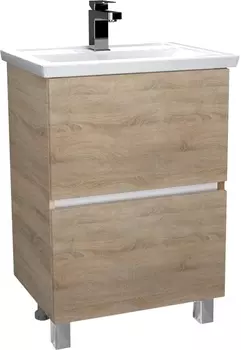 Тумба с раковиной 1MarKa Aris 70Н напольная, дуб сонома