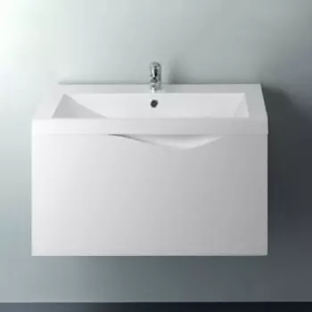 Тумба с раковиной 1MarKa Этюд 75П белый глянец